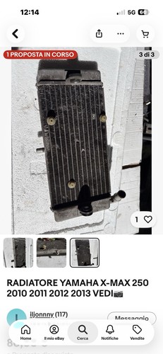 Radiatore yamaha max 250 - yamaha,